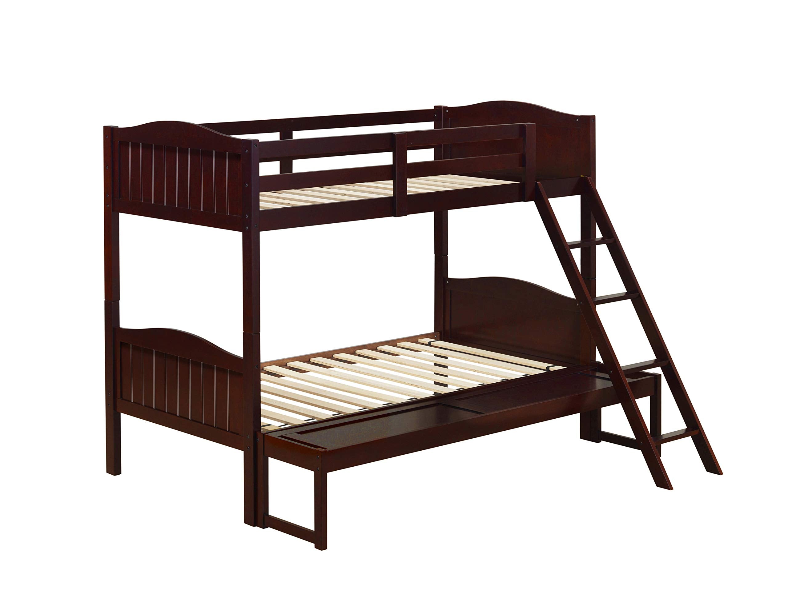 Coaster Home Furnishings Littleton Twin Over Full Bunk Bed with Ladder Espresso